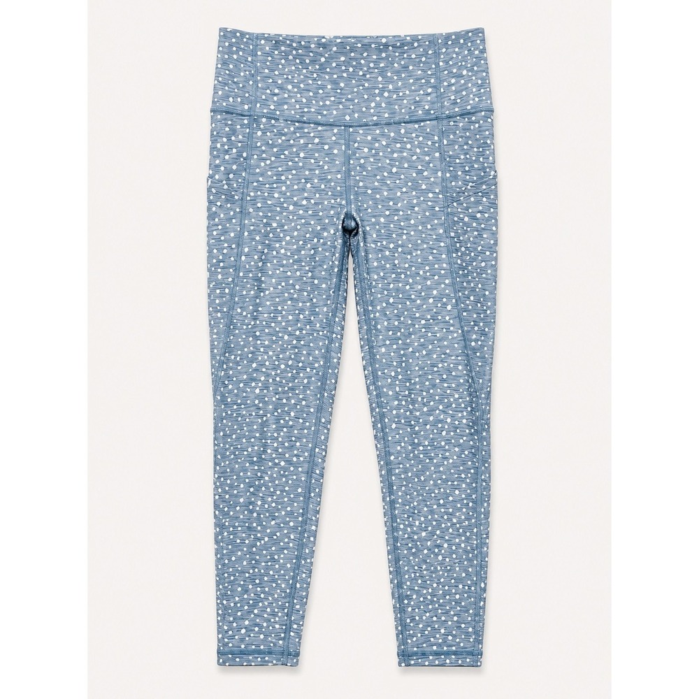 GapFit Blackout High Rise Leggings Blue White Dot Print S Regular